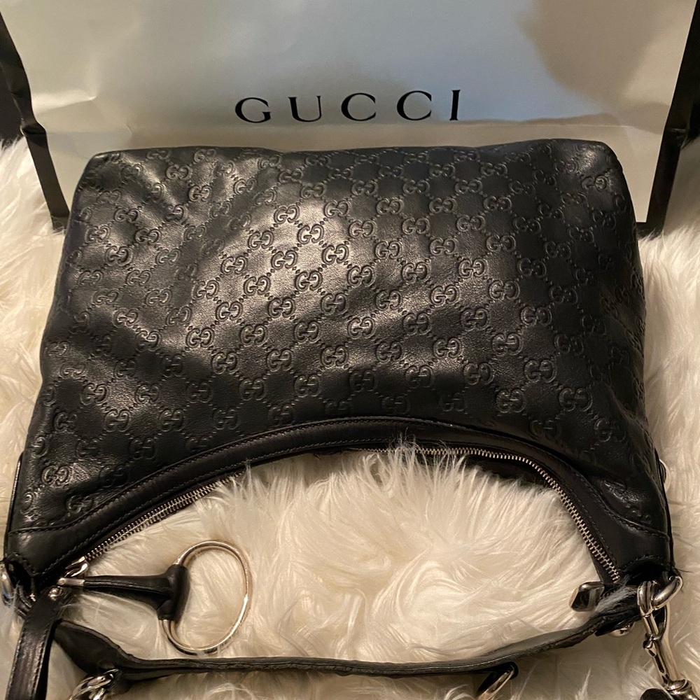 Authentic Black Gucci Handbag